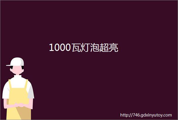 1000瓦灯泡超亮